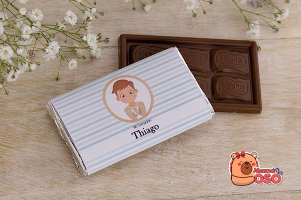 chocolatina personalizada comunión niño marinero