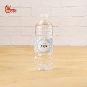 Envoltorio para botellas de agua personalizada star celeste